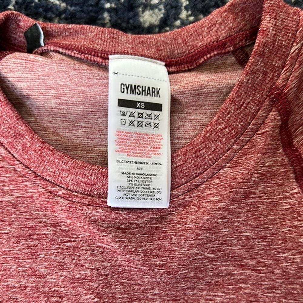 Gymshark ombré long sleeve crop top size xs - Picture 2 of 4